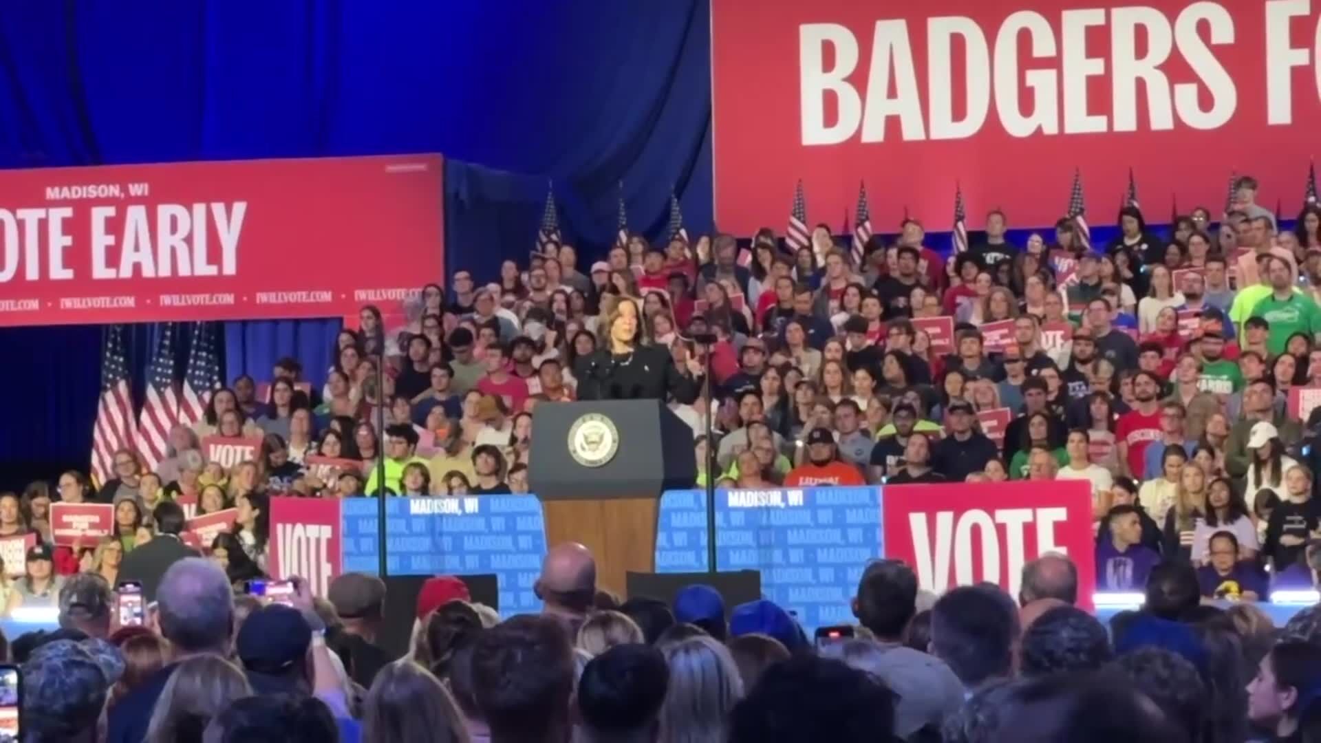 Kamala Harris takes the stage in Madison: here is what she said
